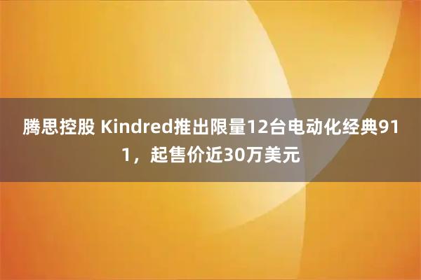 腾思控股 Kindred推出限量12台电动化经典911，起售价近30万美元